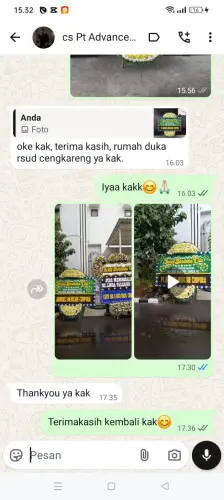 Testimonial Papan Bunga Pernikahan bandung