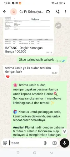 Testimonial Papan Bunga bandung