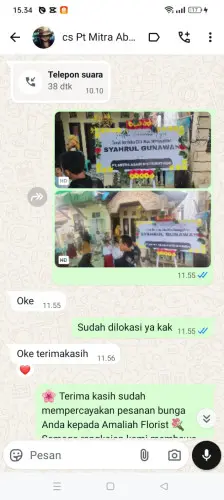 Testimonial Papan Bunga bandung