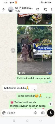 Testimonial Papan Bunga bandung